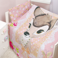Детское постельное белье для девочек малышей из хлопка Disney Baby Бемби Винтаж - Фото №1