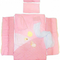 Детское постельное белье для девочек малышей из хлопка Веселые овечки - Фото №1